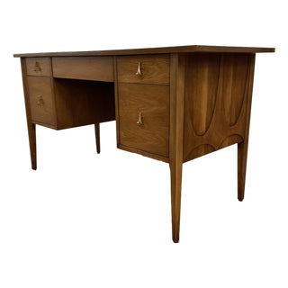Broyhill Brasilia Mid-Century Walnut Desk For Sale