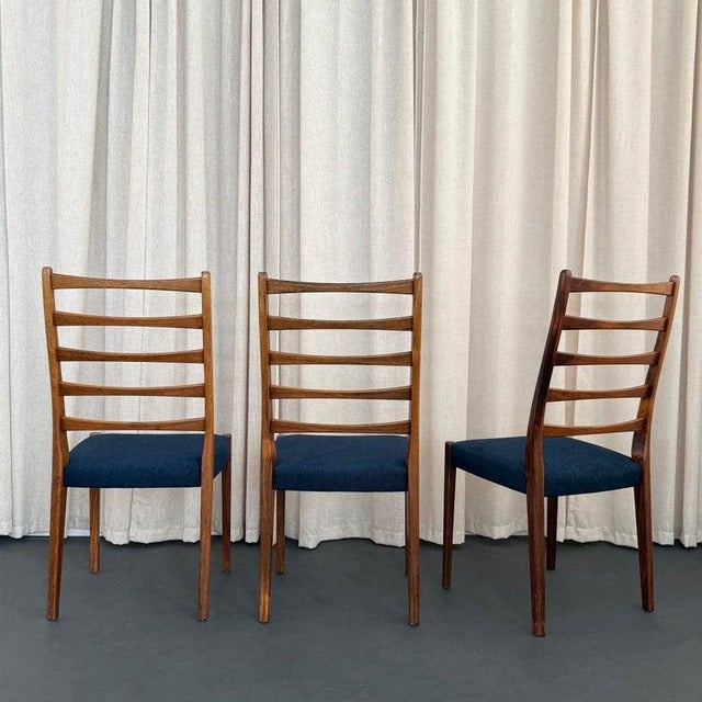 Wood 1960s Set of Twelve Rosewood Ladder-Back Dining Chairs by Svegards Markaryd For Sale - Image 7 of 10