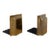 1970s Spain El Casco 23k Gold-Plated Sculptural Bookends - A Pair For Sale
