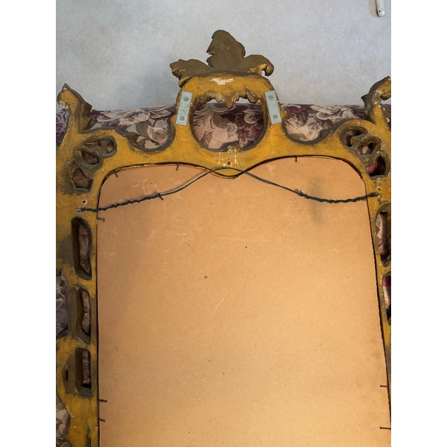 Paint Antique Rococo Revival Gilt Composition Wall Mirror, Circa 1880 For Sale - Image 7 of 10