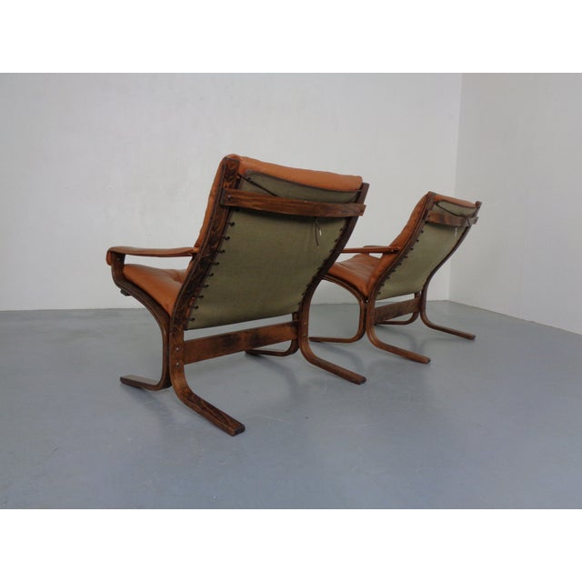Mid-Century Modern Siesta Table and Leather Chairs by Ingmar Relling for Westnofa, Norway, 1960s, Set of 3 For Sale - Image 6 of 18