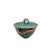 1930s 1930s Tellurite Green Mushroom Majolica Lidded Casserole Dish With Basket Weave For Sale - Image 5 of 14