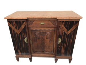 Art Deco Buffet-Chest of Drawers with a Marble Top, 1920s