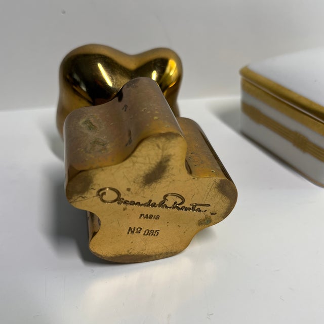 Christian Dior Vintage Dior Box De La Renta Paperweight Set/2 For Sale - Image 4 of 11
