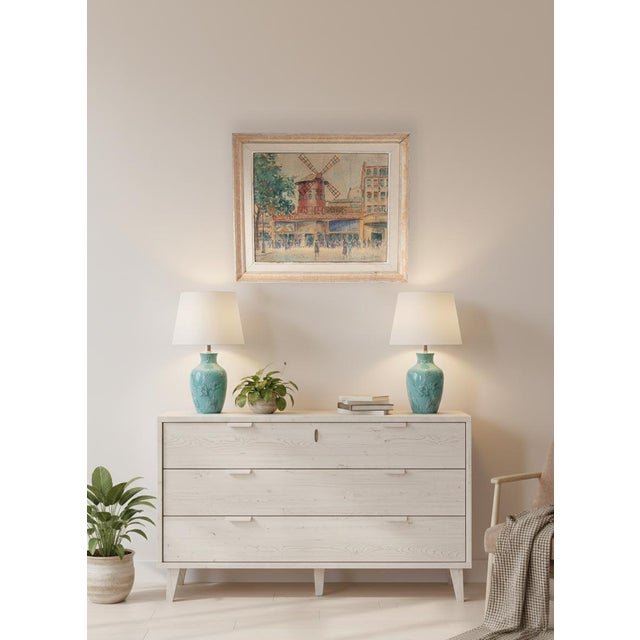 1920s Louise Parisot-Pelletier, Le Moulin Rouge, Paris, 1890s, Paper, Framed For Sale - Image 5 of 8