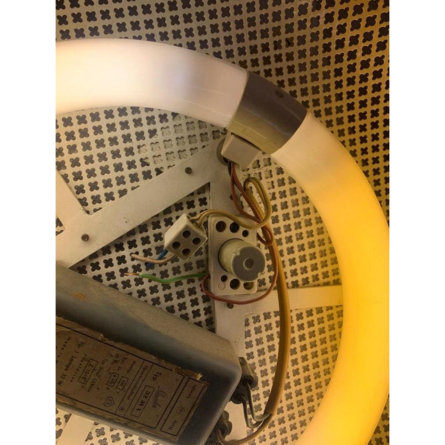 Illuminated Mirror in the style of Mathieu Mategot, France, 1950s For Sale - Image 9 of 11