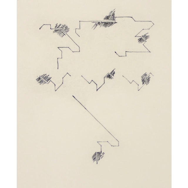 Ferdinand Penker (Austria, 1950-2014) "no title (crayon II) Etching c.1976 Brilliant etching by listed Austrian artist...