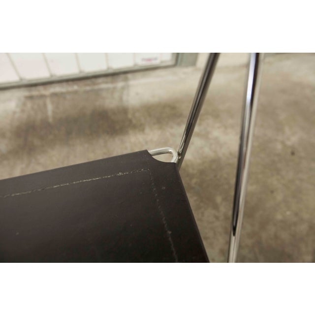 Minimalist X Line Chair attributed to Niels Jorgen Haugesen, 1970s For Sale - Image 17 of 18