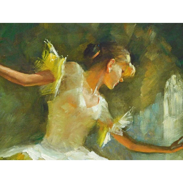 Zhiwei Tu "Untitled" Ballerina Original Oil on Canvas With Custom Framed W/Book For Sale - Image 12 of 18