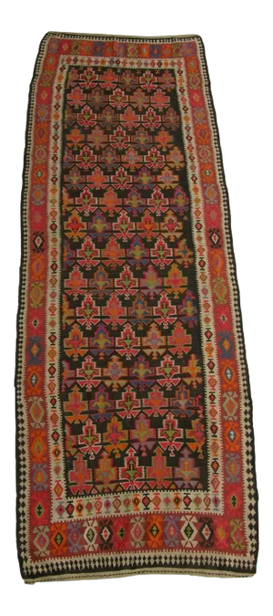 Antique Kilim Runner Rug 14'4'' X 4'10''