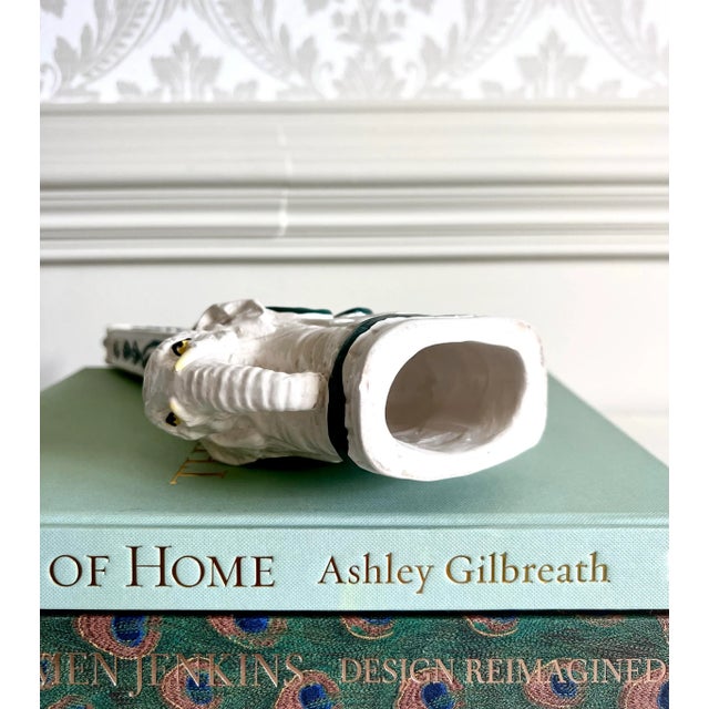 Hollywood Regency Vintage Italian Elephant Obelisk Sculpture For Sale - Image 3 of 4