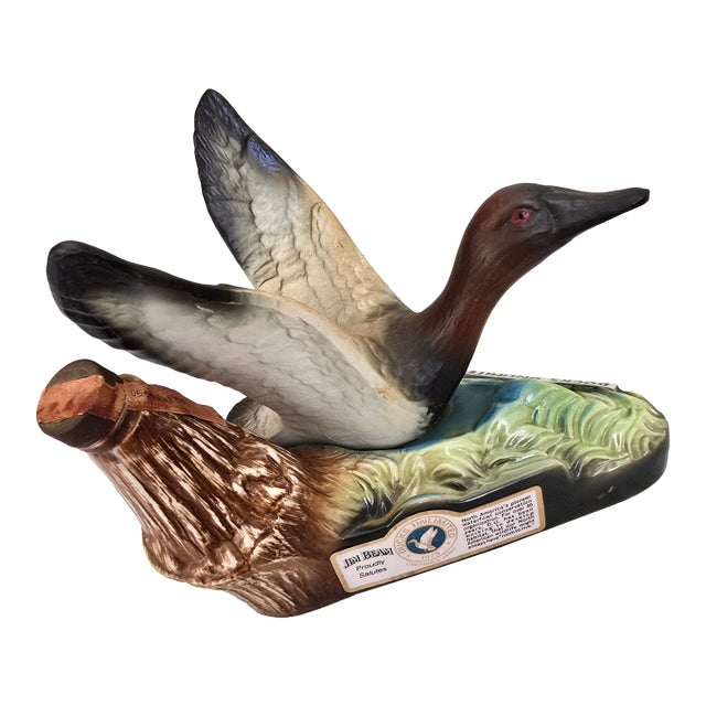 Vintage 1979 Jim Beam Ducks Unlimited "Canvasback Drake" Regal China Decanter For Sale