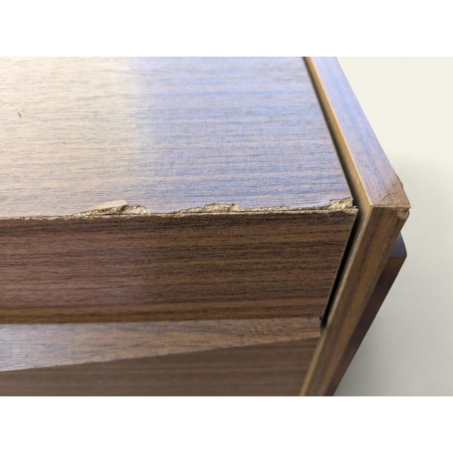 Brown Vintage Rolling Sewing Cabinet, 1970s For Sale - Image 8 of 11