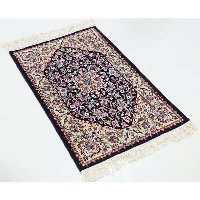 Traditional Pasargad Persian Nain Silk & Wool Rug For Sale - Image 3 of 4