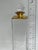 Elegant crystal decanter with gold accents made by Mette Ditmer of Denmark.