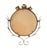 Vintage Italian Gilt Tole Toleware Gold Metal Wall Mirror, Circa 1970 For Sale In Dallas - Image 6 of 6