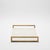 2020s Rectangular Tray in Natural Cream Shagreen With Bronze Patina Brass by R&y Augousti For Sale - Image 5 of 11