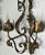 Wrought Iron Wall Lights with Foliage Decoration, 1950s, Set of 2 For Sale - Image 4 of 13