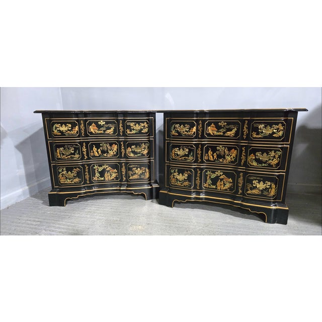 Chinoiserie Chests of Drawers, 1960, Set of 2 For Sale - Image 9 of 14