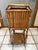 Vintage Bamboo Split Reed Plant Stand For Sale - Image 4 of 12
