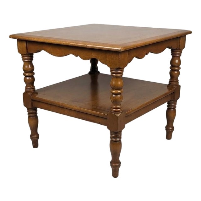 Conant Ball Furniture Makers 2 Tier Table For Sale