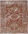Antique Persian Heriz Rug Featuring Geometric Medallion Design in Rust and Ivory 4'8 X 6'2 For Sale