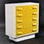 Restored Raymond Loewy Inspired Yellow Chapter One Highboy Dresser Chest For Sale - Image 9 of 14