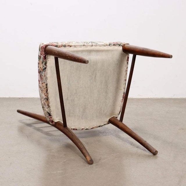 Vintage Chairs in Ash and Fabric, 1950s For Sale - Image 10 of 11