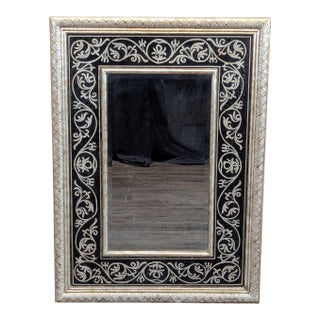 Elegant Silver Framed Wall Mirror For Sale