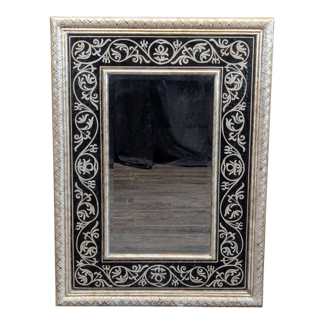 Elegant Silver Framed Wall Mirror For Sale