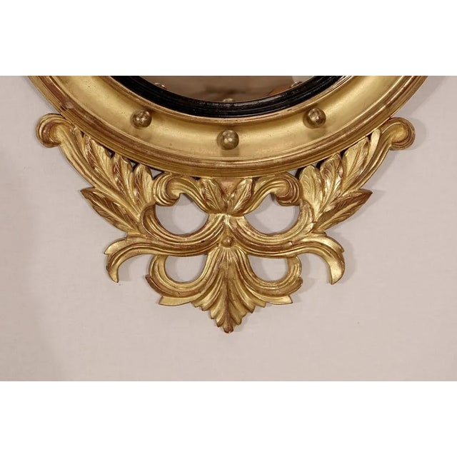 Mid-Century Empire Style Witch Mirror in Giltwood, 1950s For Sale - Image 9 of 13