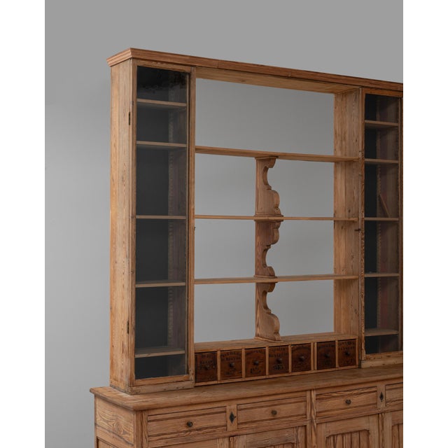 1900s French Wooden Display Cabinet & Shelves For Sale In Greensboro - Image 6 of 18