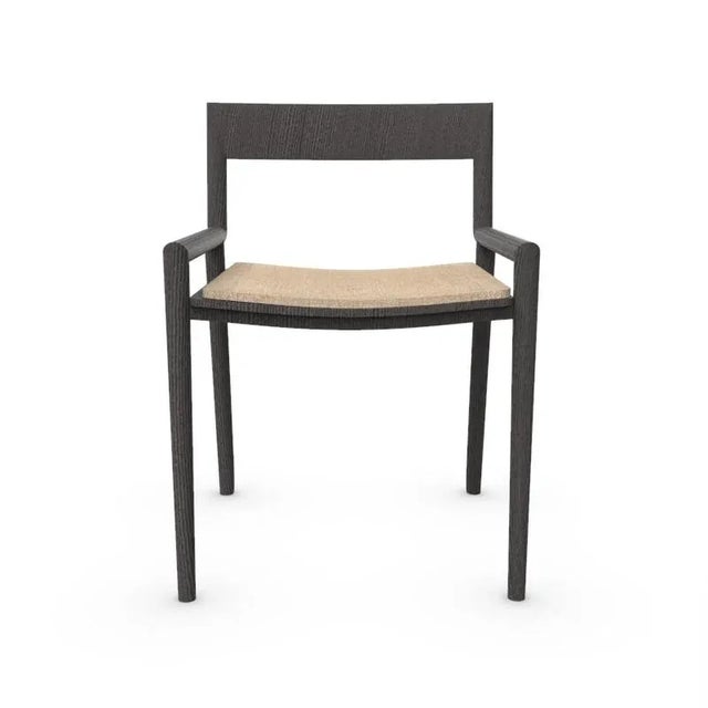 Collector Nihon Dining Chair in Famiglia 07 Fabric and Black Oak by Francesco Zonca Studio For Sale - Image 4 of 5