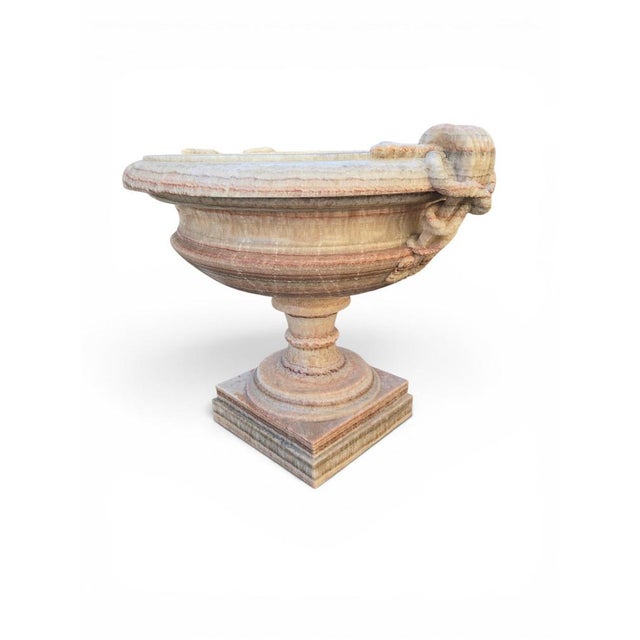 Onyx Kraters with Pedestals, 1950s, Set of 2 For Sale - Image 9 of 10