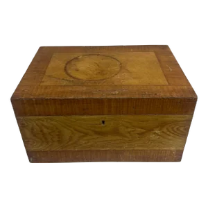 Early 1900s Antique Grain Painted Wood Box