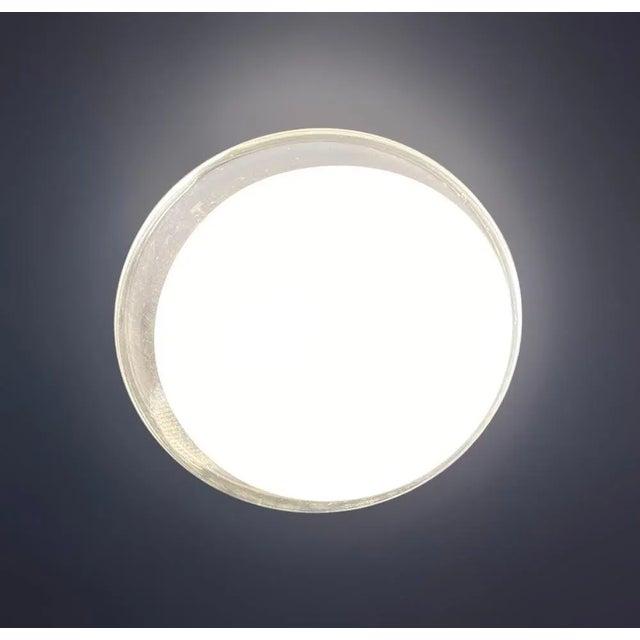 1960s Murano Milky White Flush Mount For Sale - Image 6 of 7