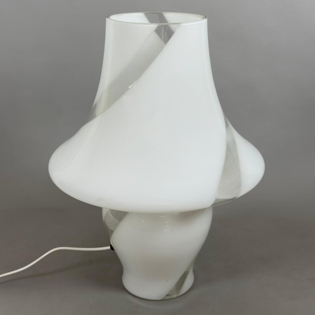 Large Modern Mushroom Table Lamp in Murano Glass from De Majo, 1970s For Sale - Image 12 of 12