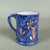 Saucers and Cup in Painted Ceramic, Set of 7 For Sale - Image 5 of 11
