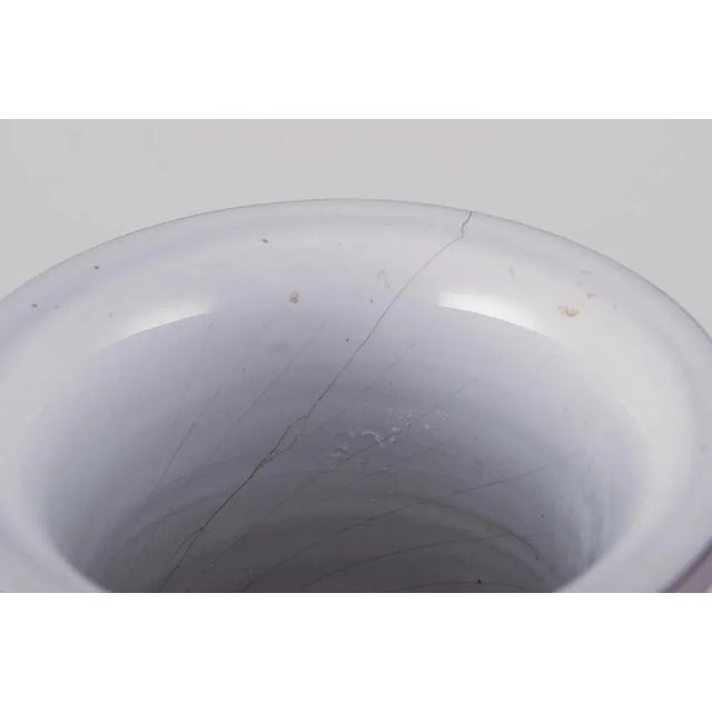 1960s Modernist Ceramic Floor Vase with Vertical Lines from Larholm, Norway, 1960s For Sale - Image 5 of 9