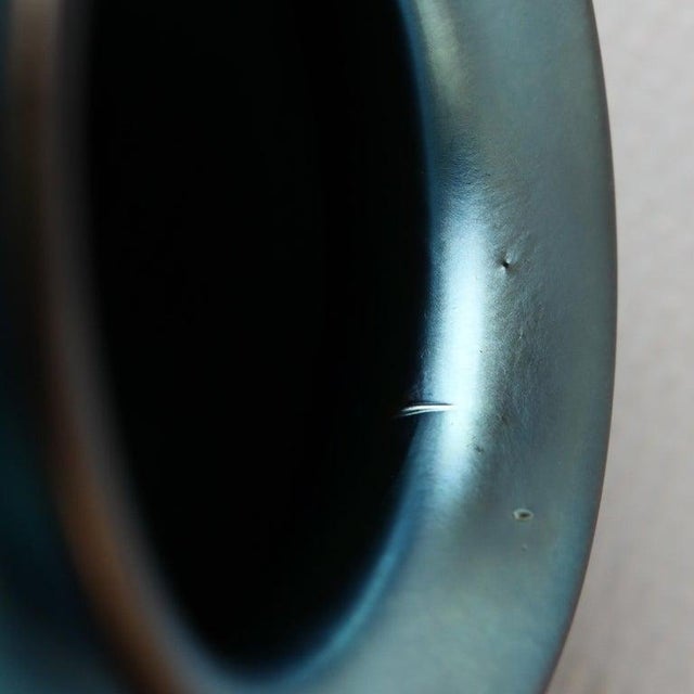 Antique Steuben Blue Aurene Art Glass Vase Signed C1920 For Sale - Image 10 of 10