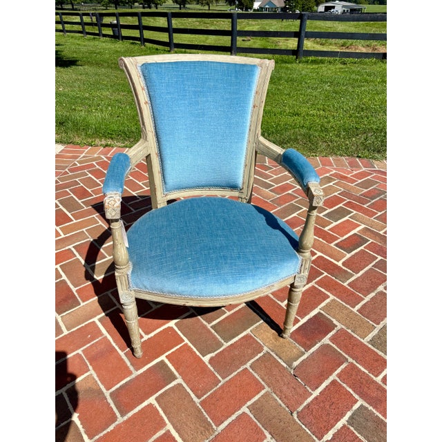 This magnificent set of four armchairs brings the elegance of the French Directoire Period directly to your home. Crafted...