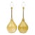 MId Century Modern Murano Glass, Brass and Lucite Bulbous Table Lamps, Restored, 1950's, Italy For Sale