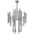 Large Mid-Century Modern Chrome Chandelier by Gaetano Sciolari For Sale - Image 11 of 13