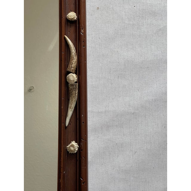 Antique Black Forest Roe Deer Antlers and Borrows Wall Mirror For Sale - Image 4 of 5