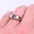 Vintage Garter Ring in Gold, Sapphires, Opals and Diamonds, Size 3.75 For Sale - Image 4 of 6
