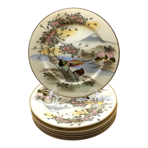Kutani Hand‑Painted Decorative Plates – 7.25” (5 Available)