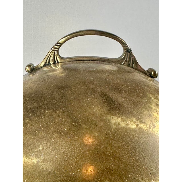 Brass Antique Edwardian Traditional Brass Fireplace Coal Scuttle For Sale - Image 8 of 12