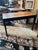 Wood Handsome Vintage Burl and Inlaid Desk With Ebonized Base For Sale - Image 7 of 11