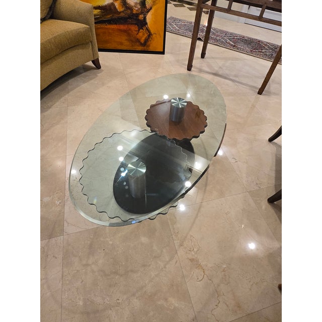 Roche Bobois Late 20th Century Attributed to Roche Bobpois Cog Wheel Coffee Table Unsigned For Sale - Image 4 of 11