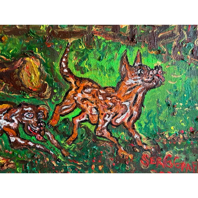 Serg Graff "Fine Hunt" Large Original Oil Painting European Equestrian Art, Coa For Sale - Image 4 of 12